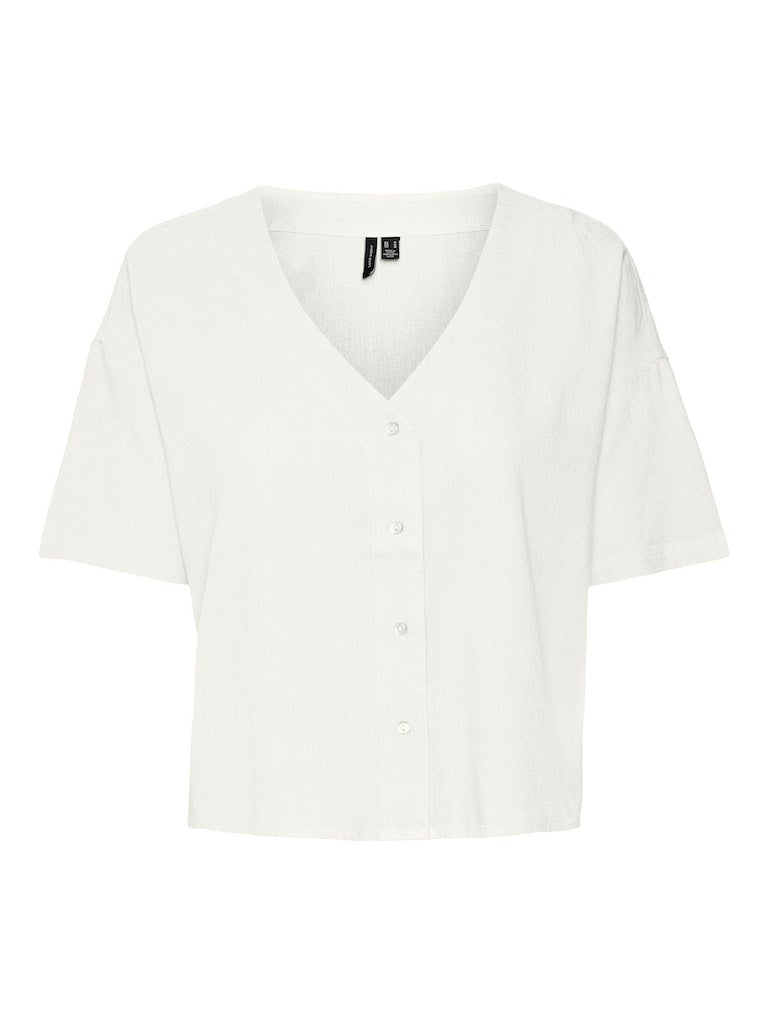 Blouses korte mouw wit VERO MODA