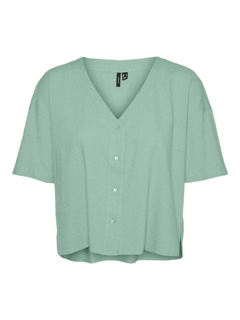 Blouses korte mouw groen VERO MODA