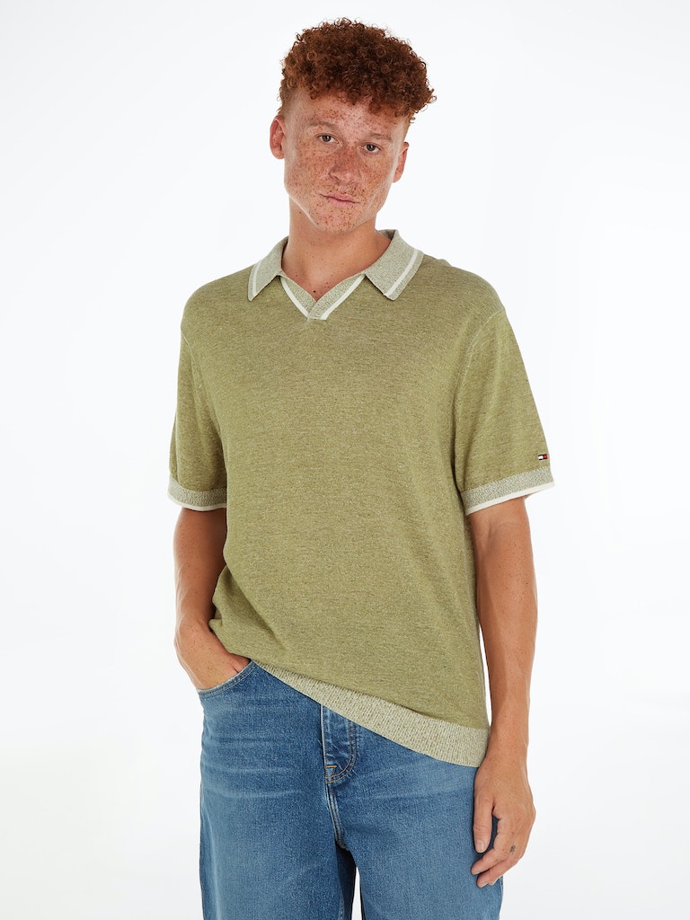 Polo's korte mouw groen Tommy Hilfiger