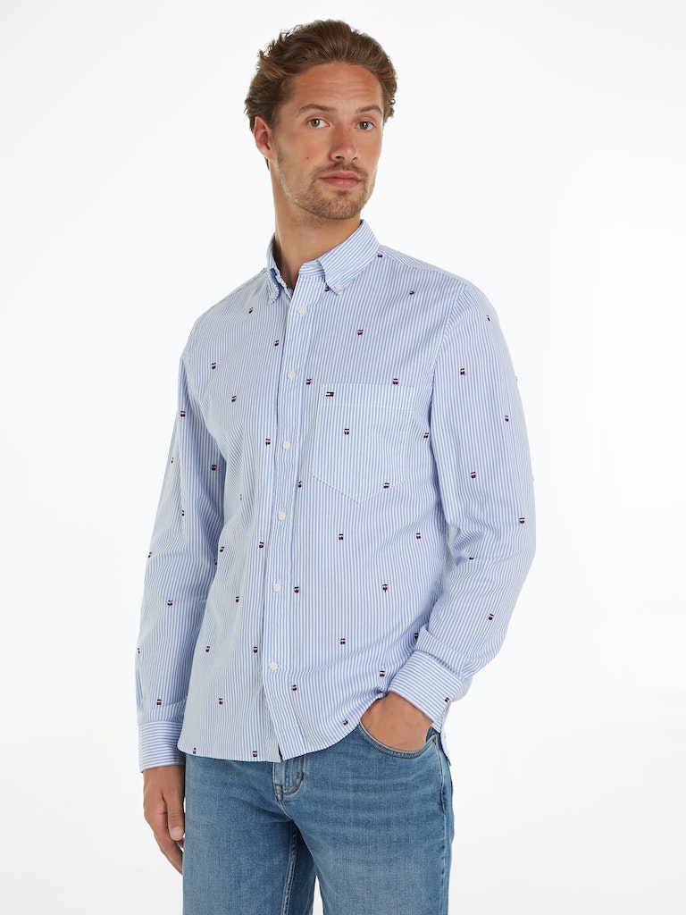 Hemden lange mouw multicolor Tommy Hilfiger