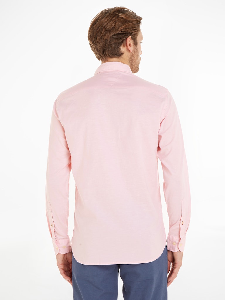 Hemden lange mouw roze Tommy Hilfiger