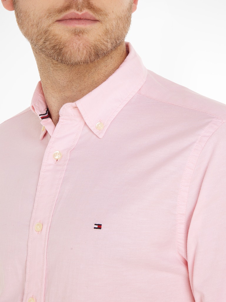 Hemden lange mouw roze Tommy Hilfiger