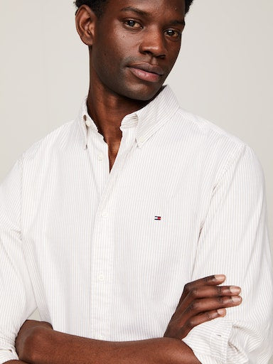 Hemden lange mouw wit Tommy Hilfiger