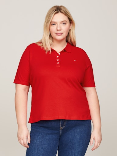 Polo's korte mouw rood Tommy Hilfiger