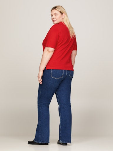 Polo's korte mouw rood Tommy Hilfiger