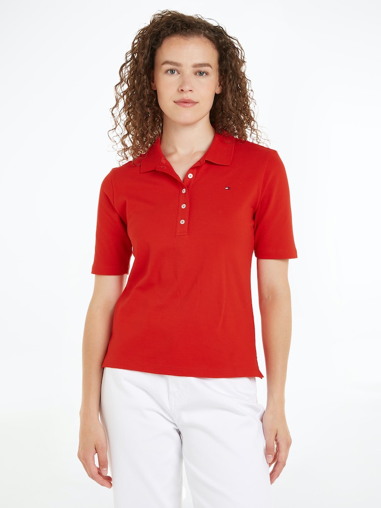 Polo's korte mouw rood Tommy Hilfiger