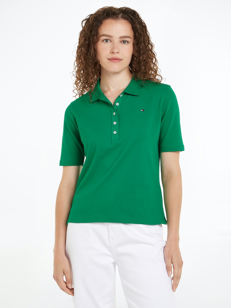 Polo's korte mouw groen Tommy Hilfiger