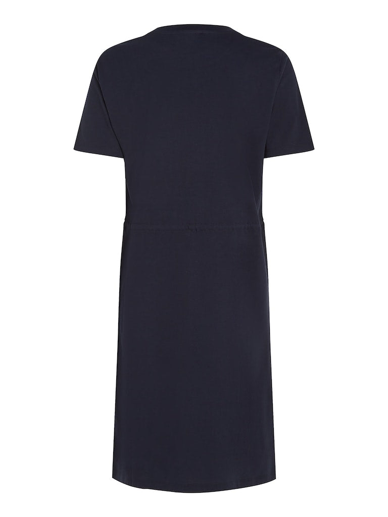 Jurken korte mouw navy Tommy Hilfiger