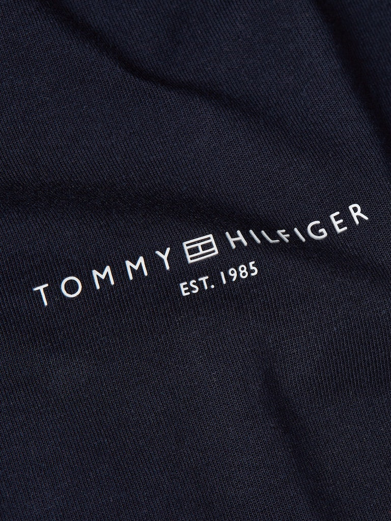Jurken korte mouw navy Tommy Hilfiger