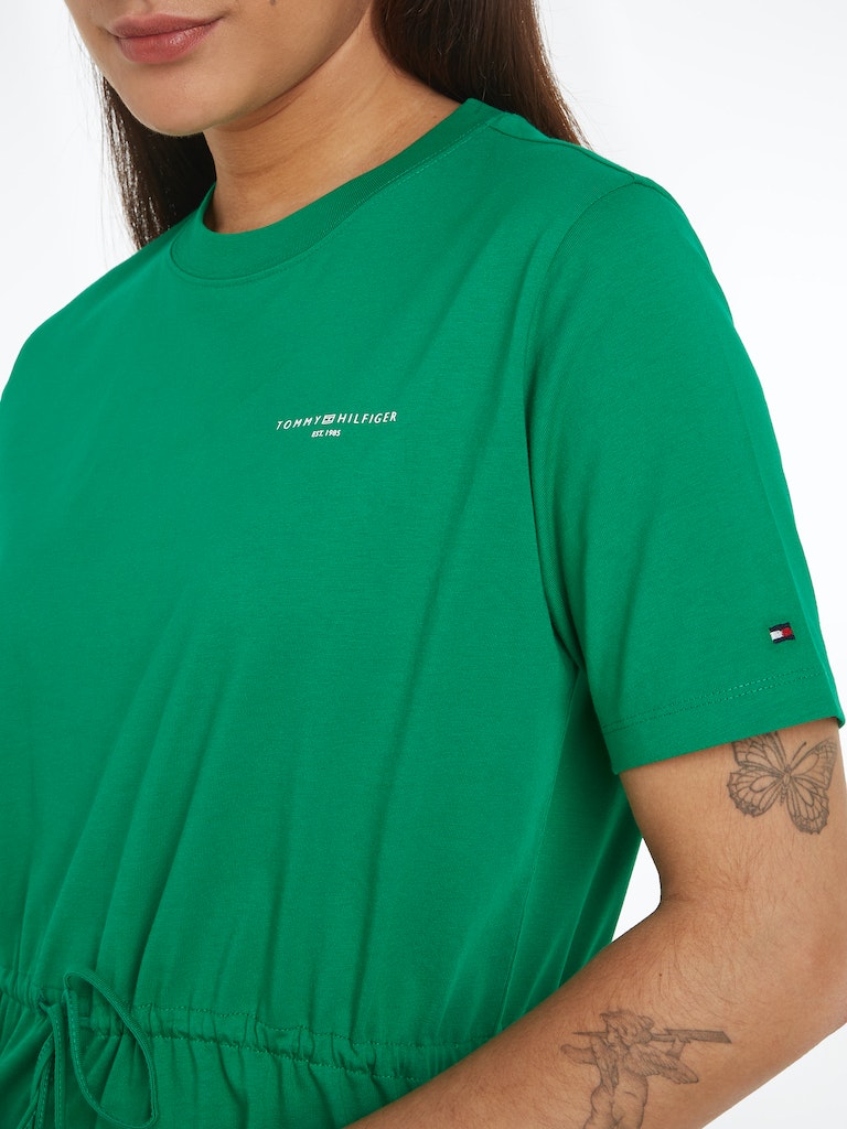 Jurken korte mouw groen Tommy Hilfiger