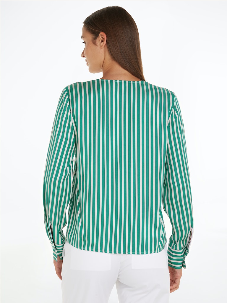 Blouses lange mouw groen Tommy Hilfiger