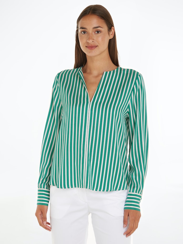 Blouses lange mouw groen Tommy Hilfiger
