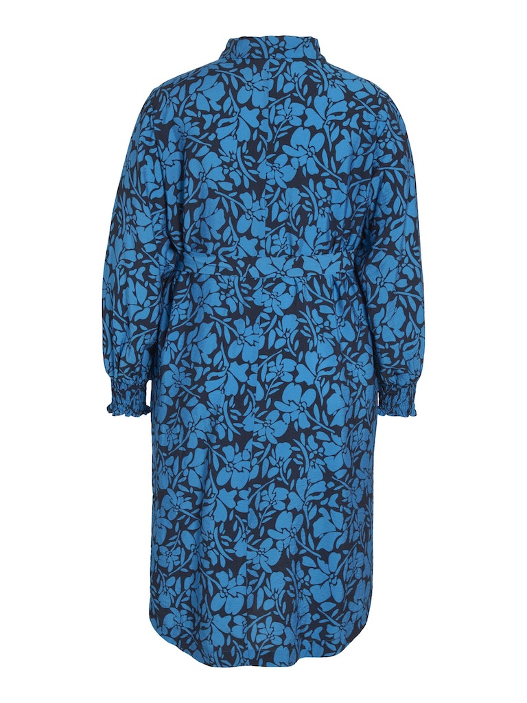 Jurken lange mouw blauw EVOKED VILA