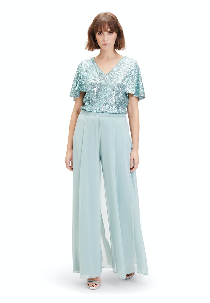 Blouses korte mouw groen Vera Mont