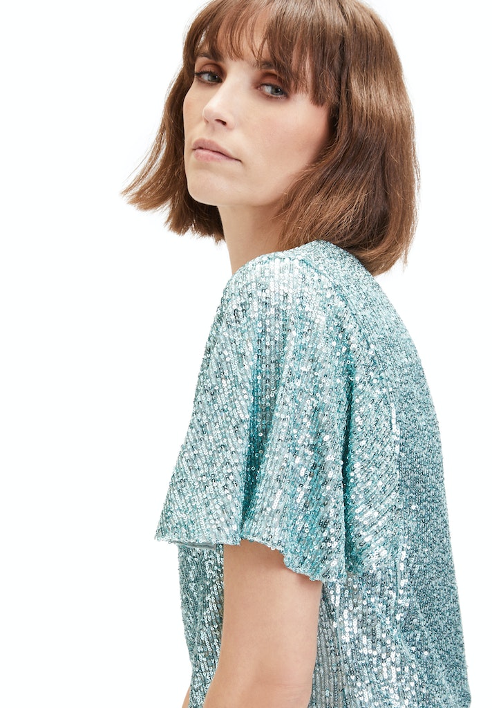 Blouses korte mouw groen Vera Mont