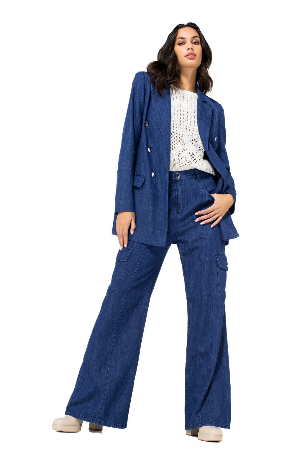 Blazers blauw Caroline Biss