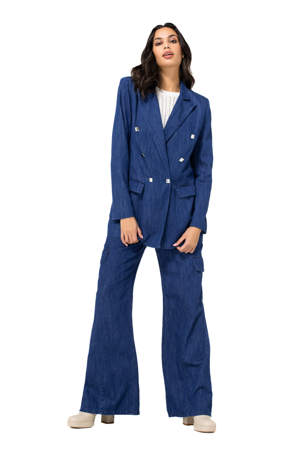 Blazers blauw Caroline Biss