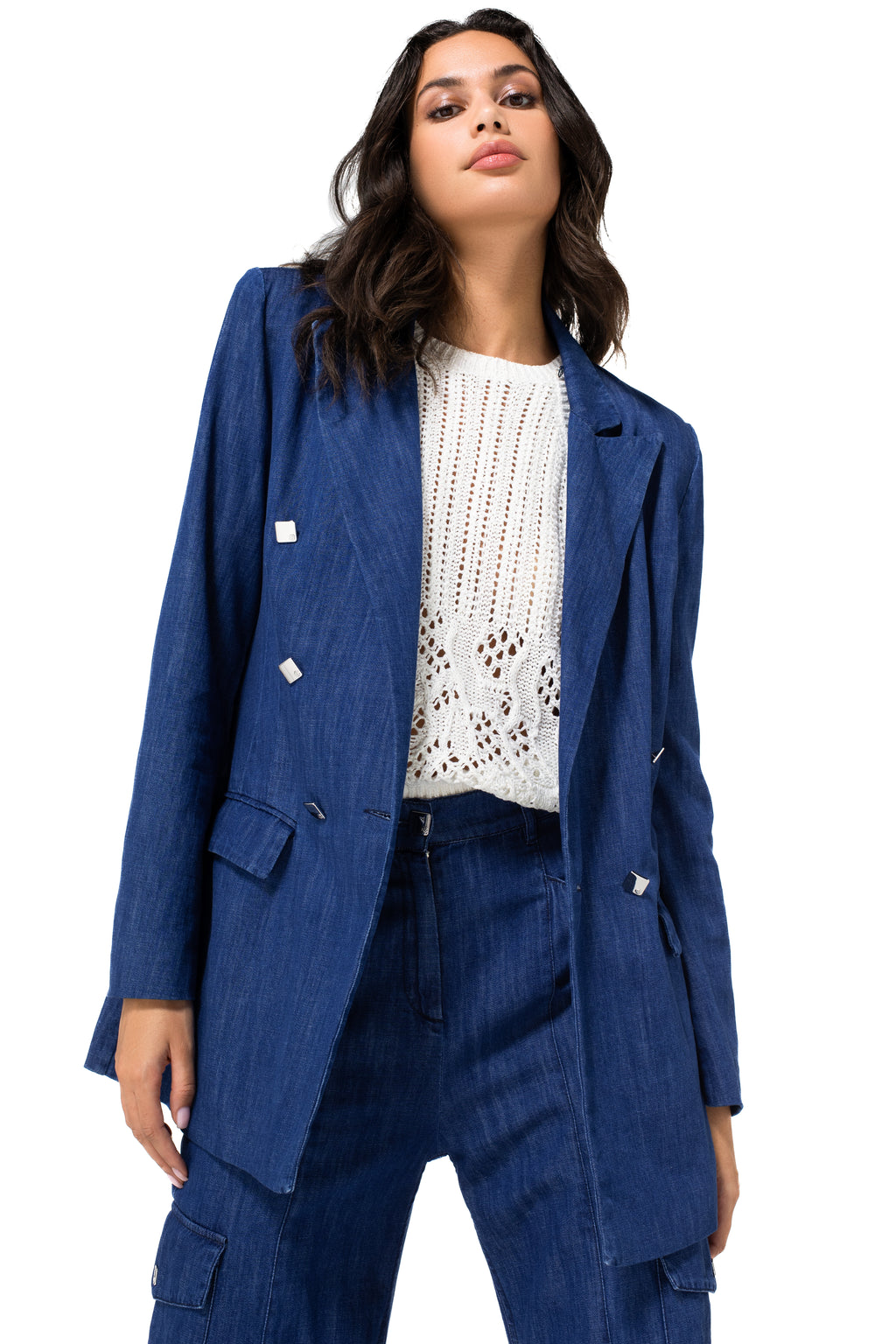 Blazers blauw Caroline Biss