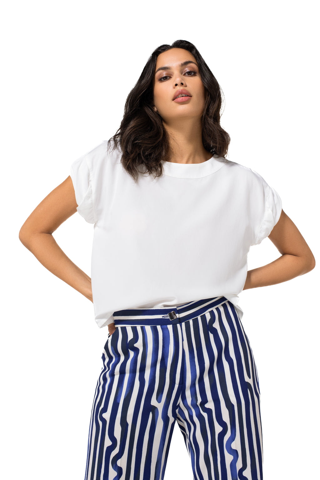 T-shirts korte mouw wit Caroline Biss