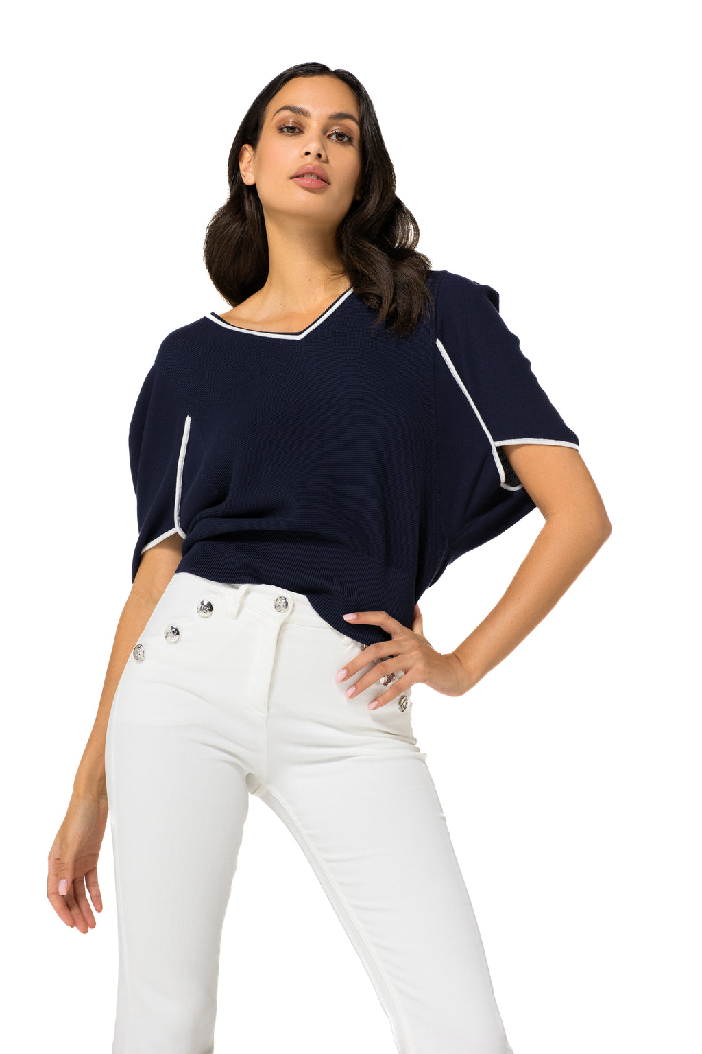Pulls blauw Caroline Biss