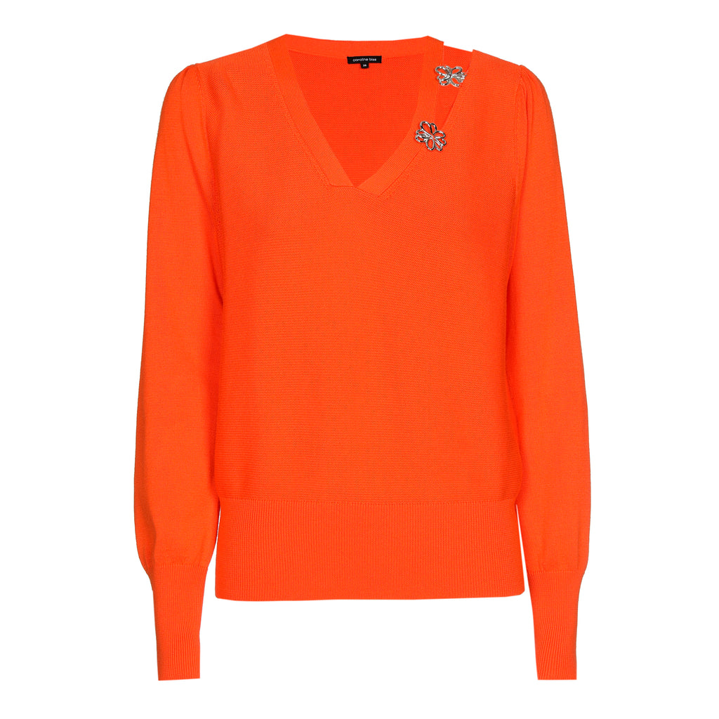Pulls oranje Caroline Biss