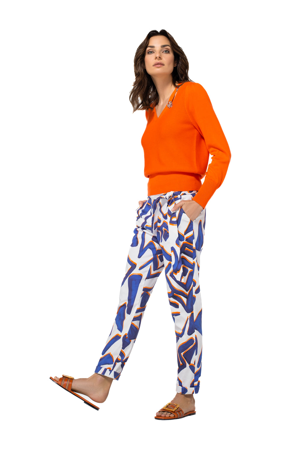 Pulls oranje Caroline Biss
