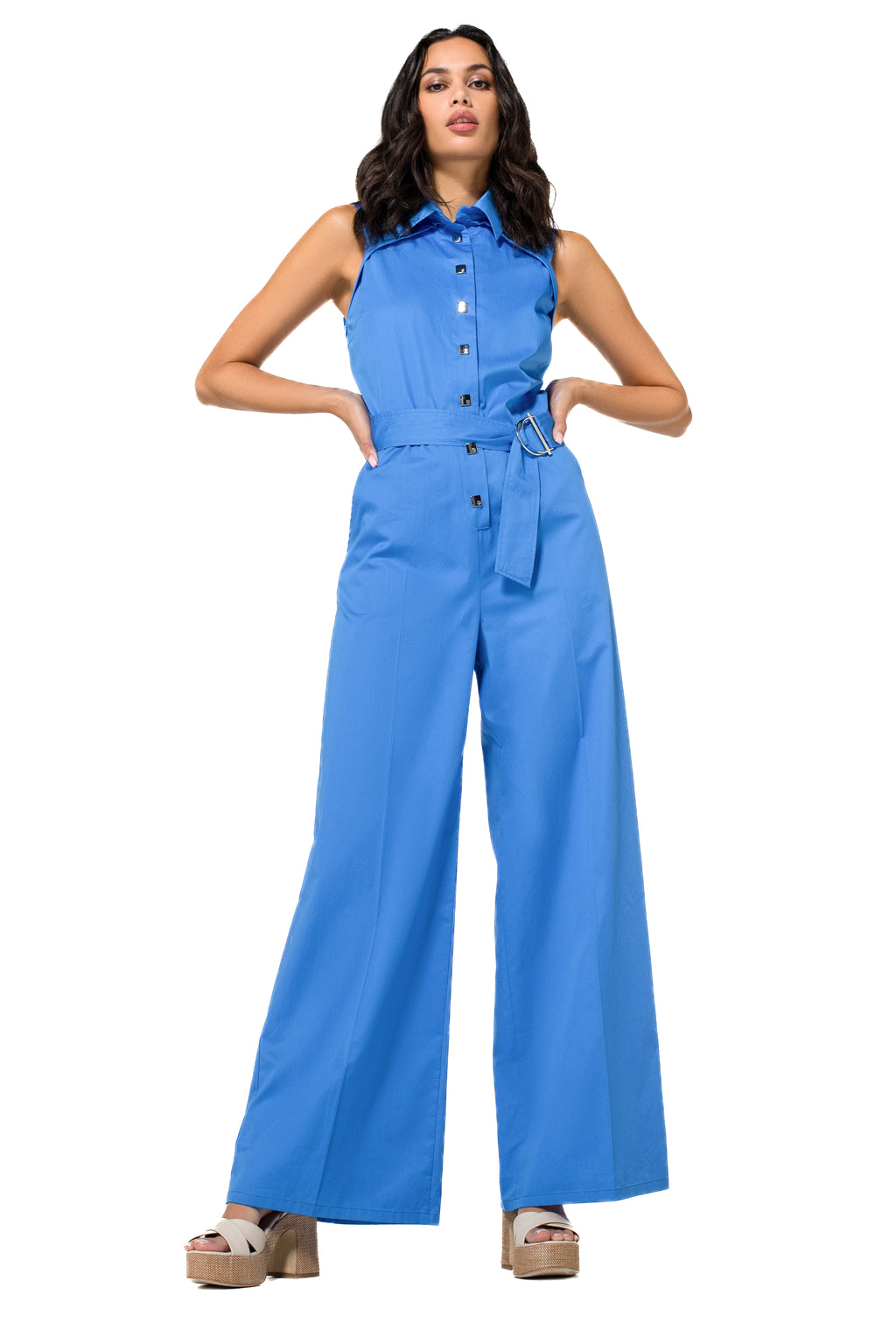 Jumpsuits zonder mouw blauw Caroline Biss