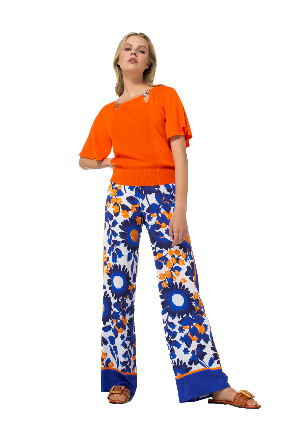 Pulls oranje Caroline Biss