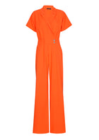 Jumpsuits korte mouw oranje Caroline Biss
