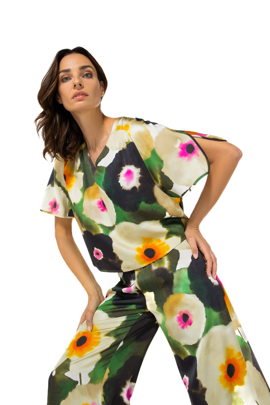 Blouses korte mouw multicolor Caroline Biss