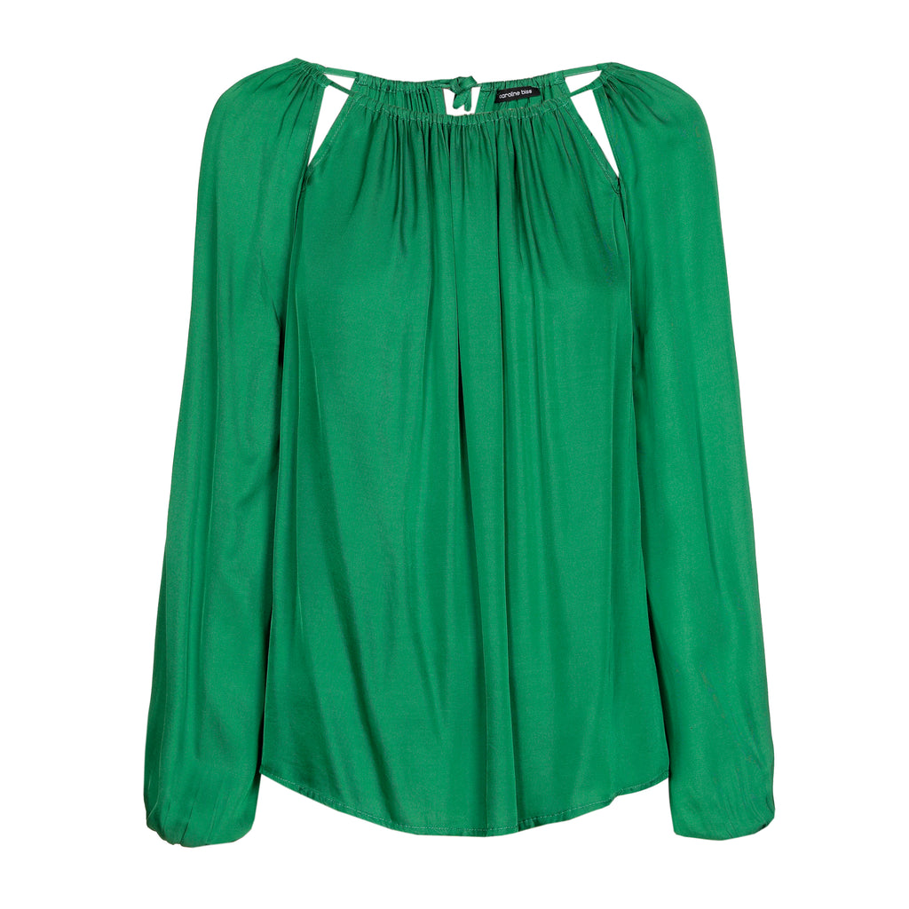 Blouses lange mouw groen Caroline Biss
