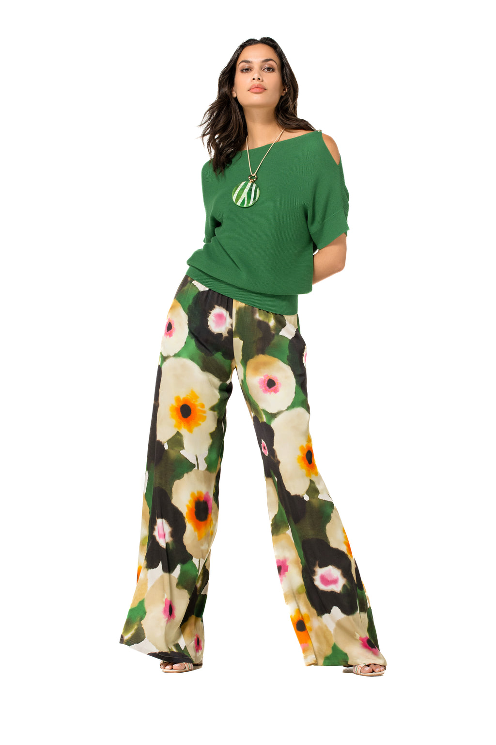 Pulls groen Caroline Biss