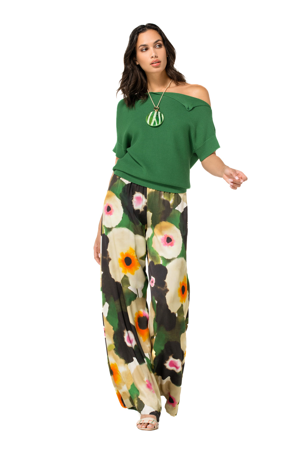 Pulls groen Caroline Biss