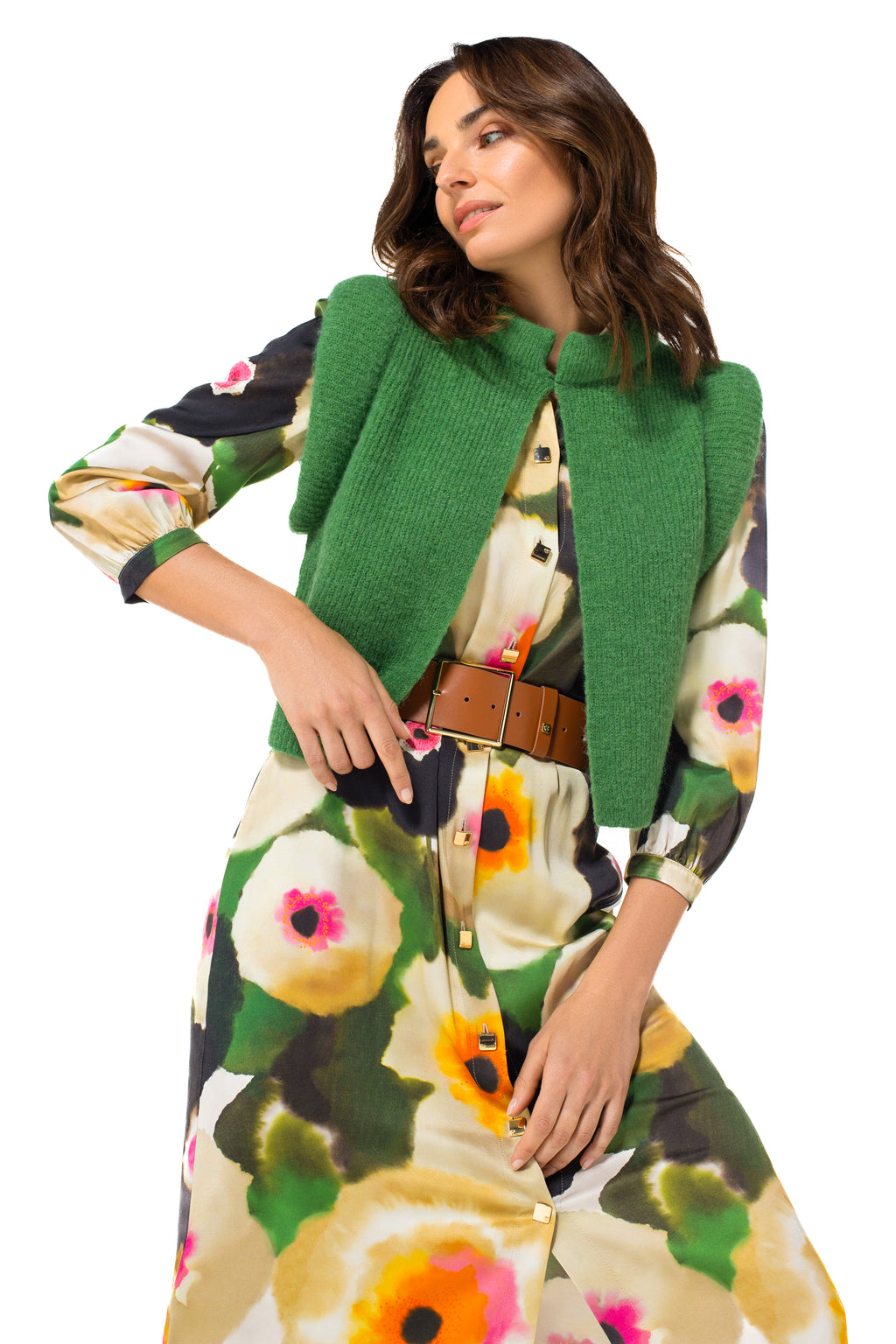 Cardigans groen Caroline Biss