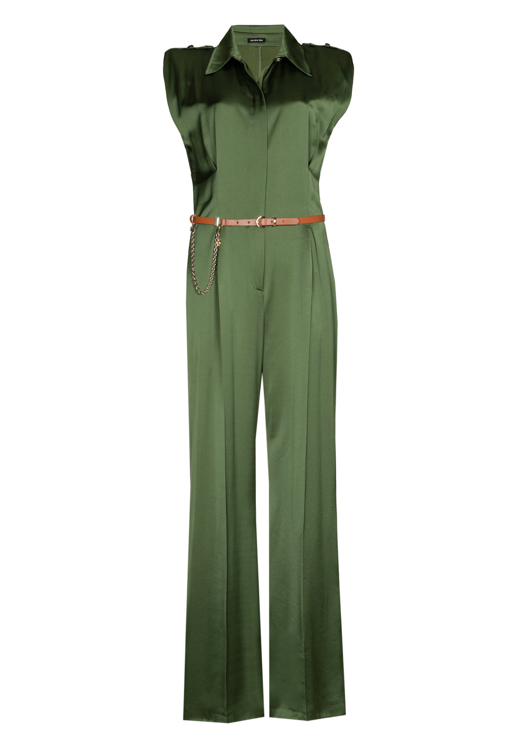 Jumpsuits korte mouw groen Caroline Biss