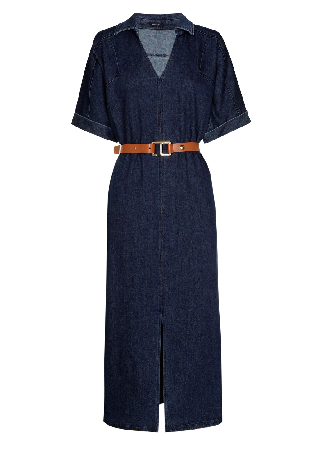 Jurken korte mouw blauw Caroline Biss