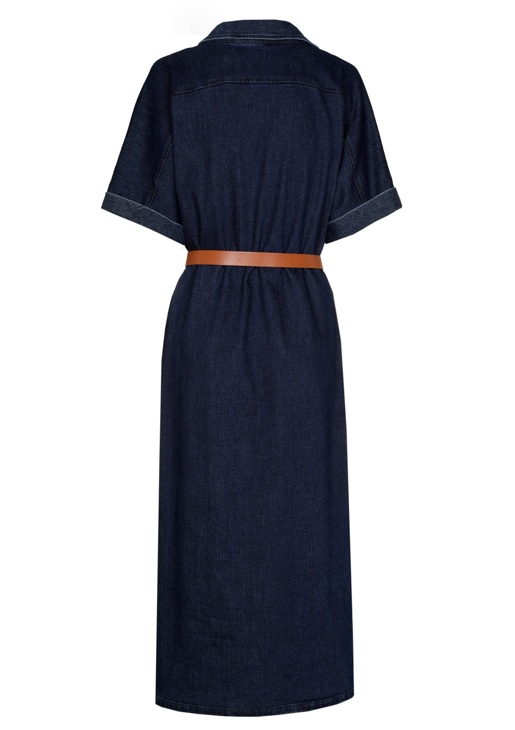 Jurken korte mouw blauw Caroline Biss