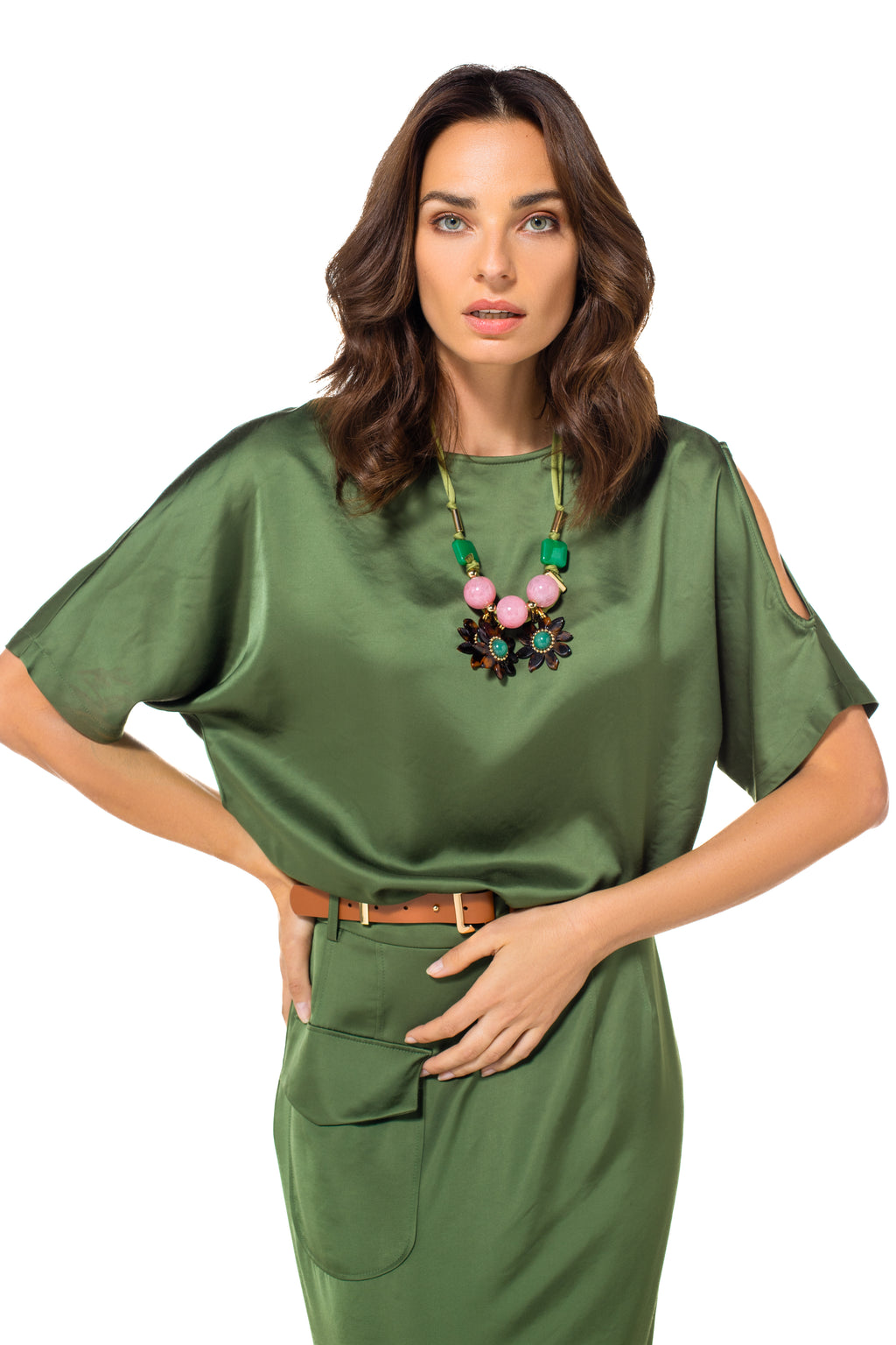 Tops groen Caroline Biss
