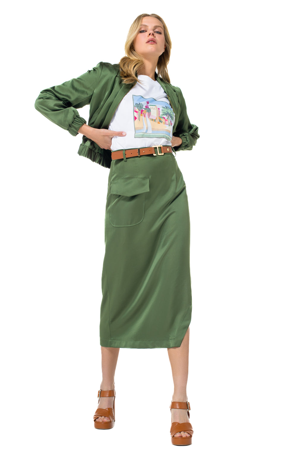 Rokken groen Caroline Biss