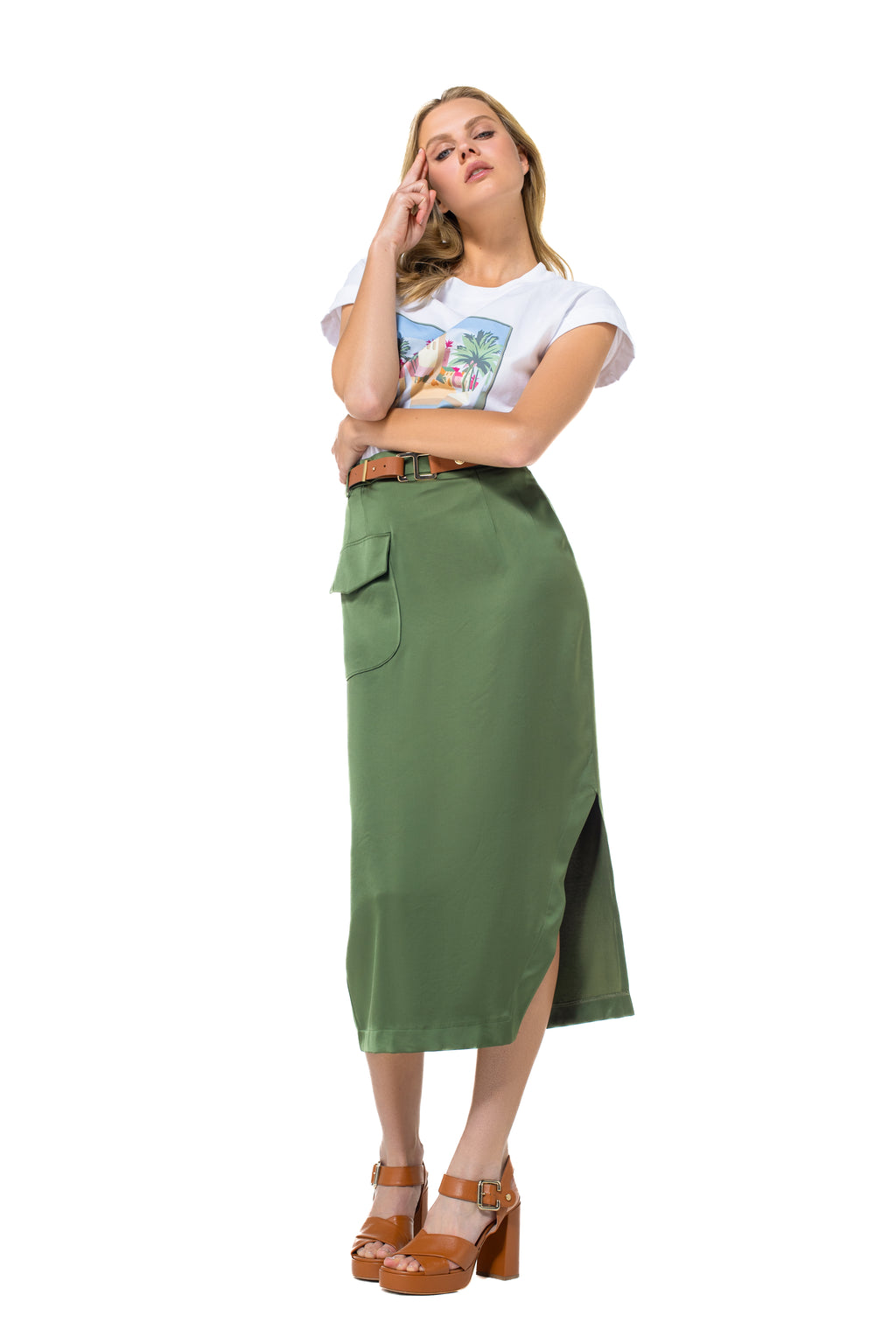 Rokken groen Caroline Biss