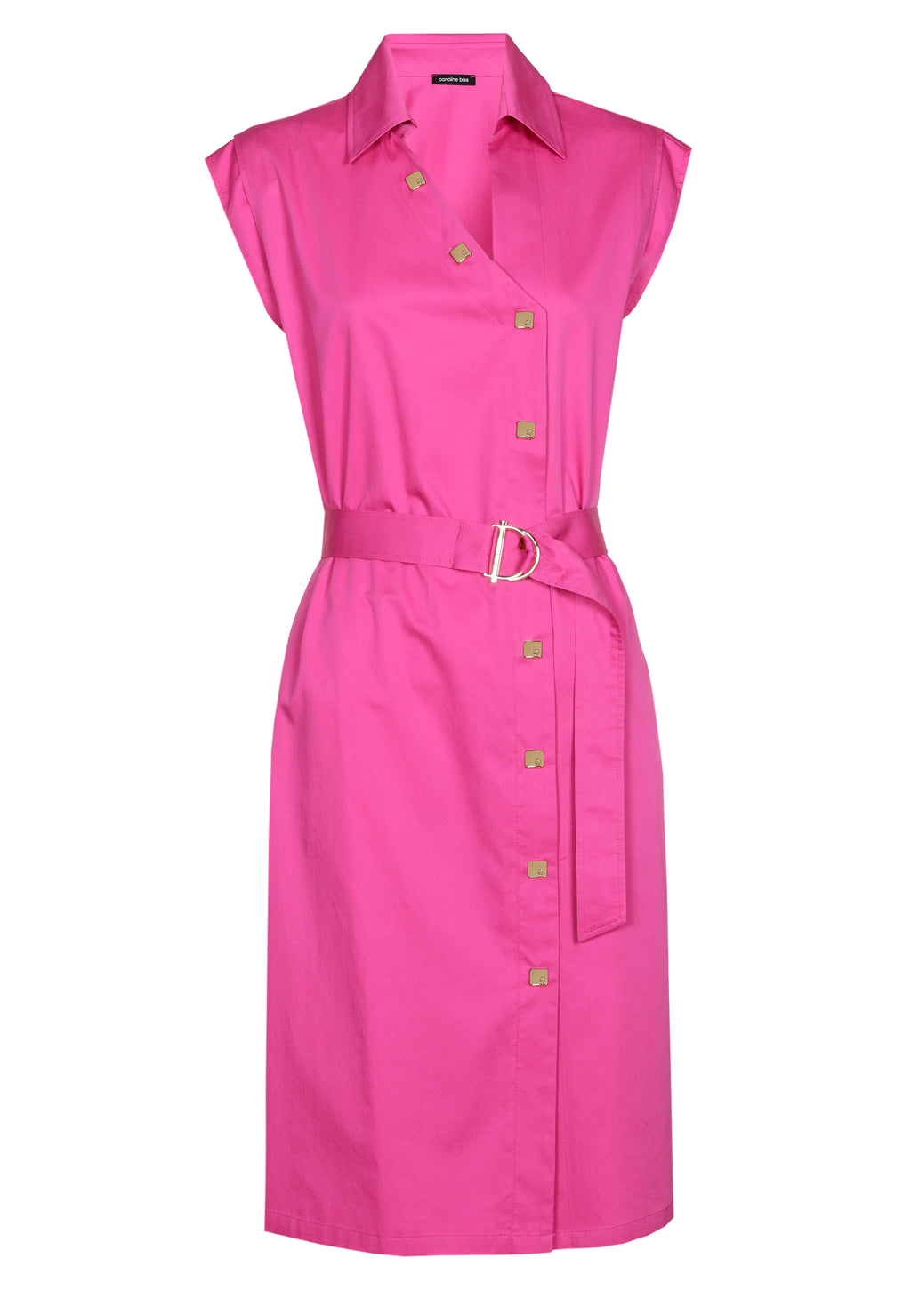 Jurken korte mouw roze Caroline Biss