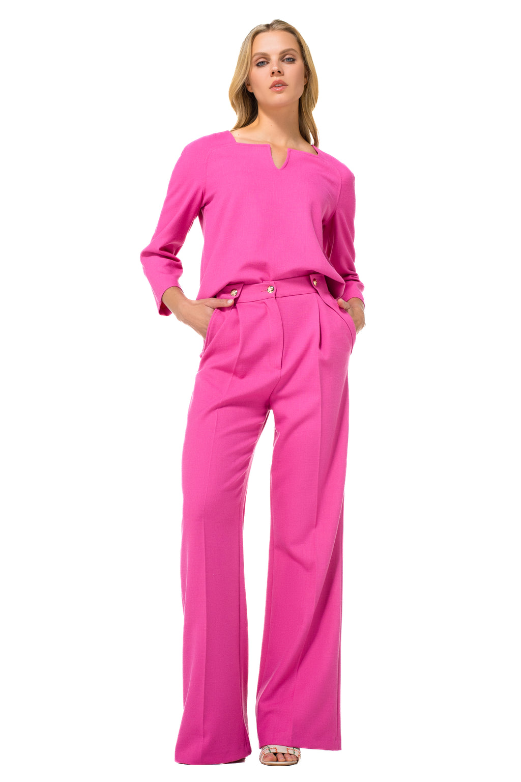 Blouses lange mouw roze Caroline Biss