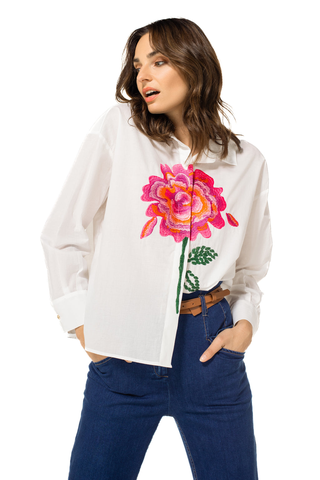 Blouses korte mouw multicolor Caroline Biss