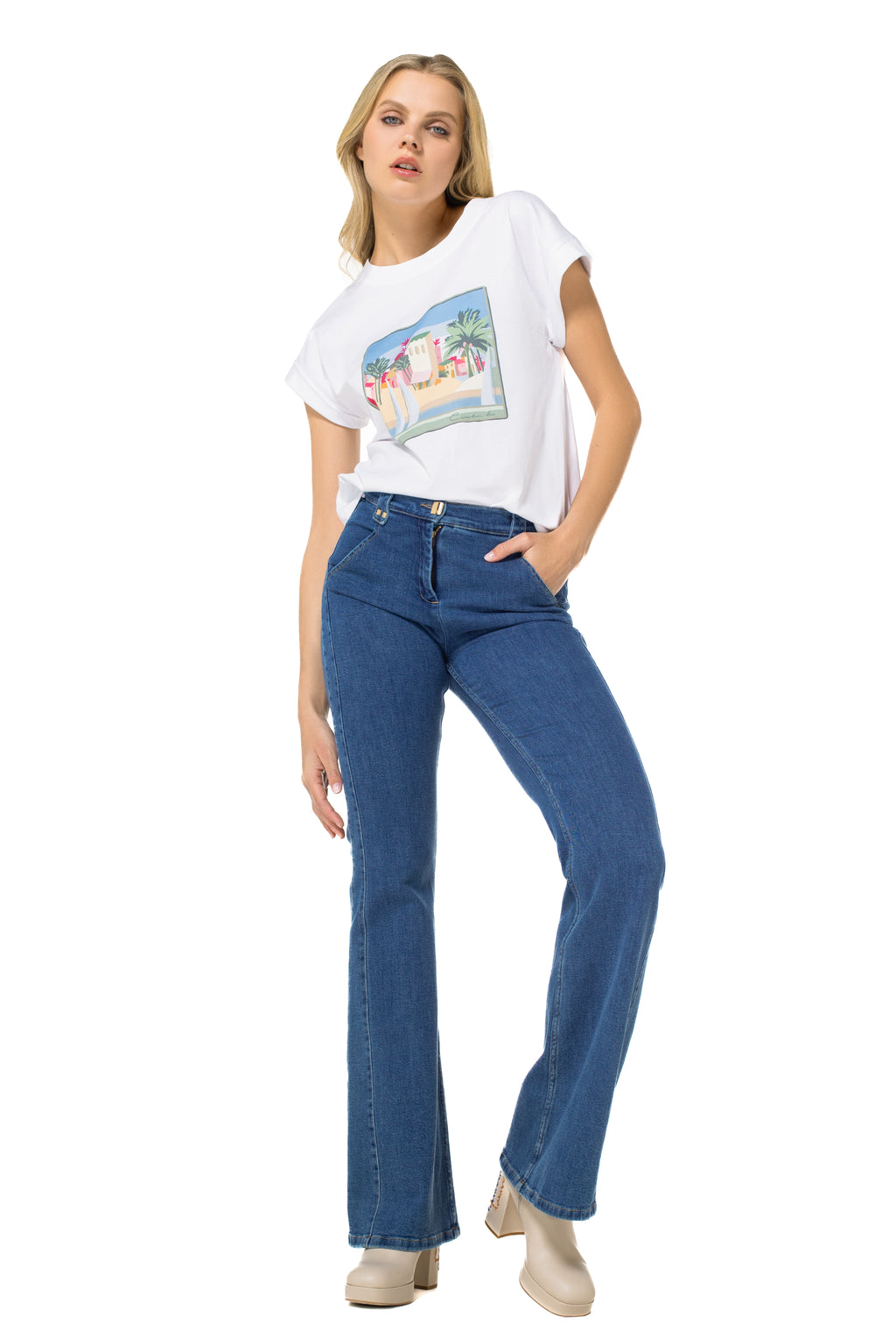 Jeans blauw Caroline Biss