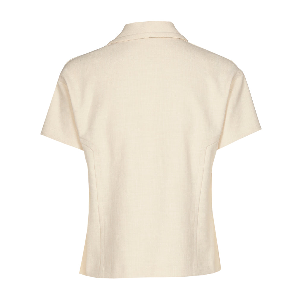Blouses korte mouw beige Caroline Biss