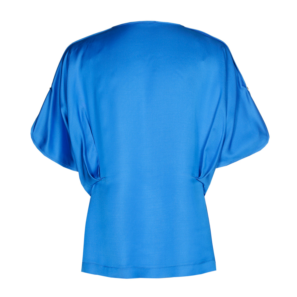 Blouses korte mouw blauw Caroline Biss