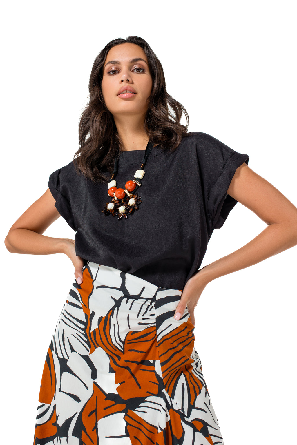 T-shirts korte mouw zwart Caroline Biss