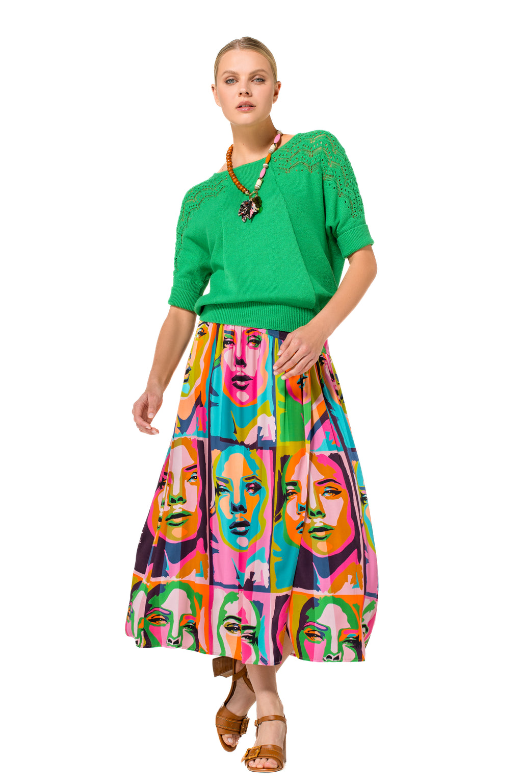 Pulls groen Caroline Biss