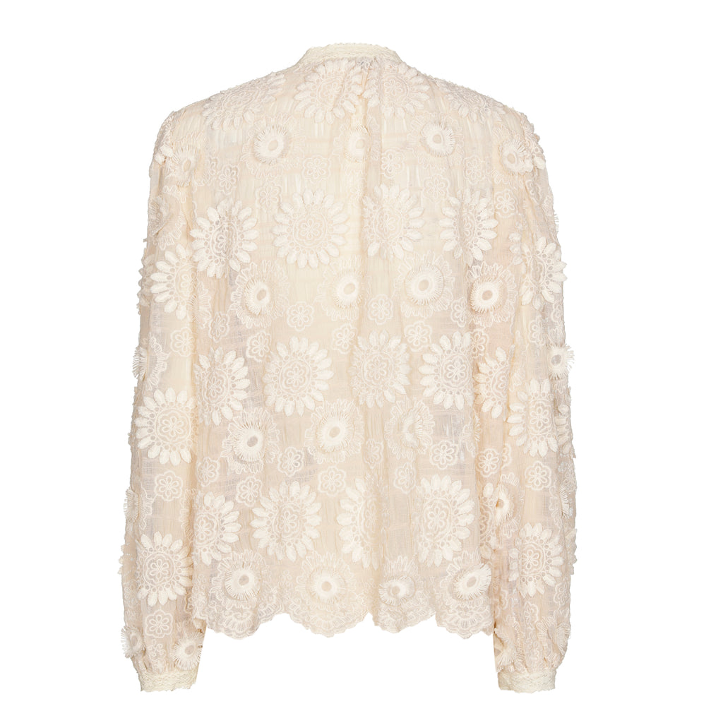 Blouses lange mouw beige Caroline Biss