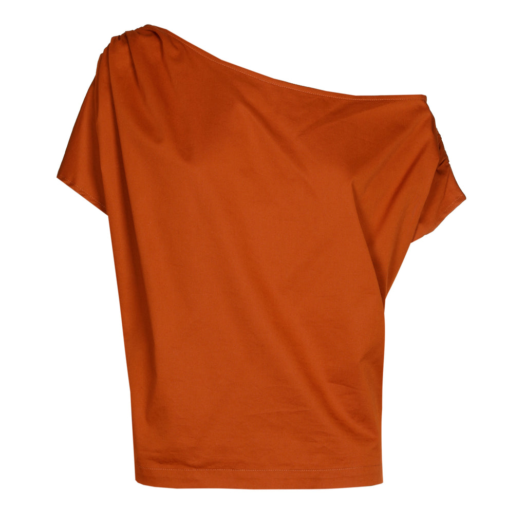 Blouses korte mouw oranje Caroline Biss